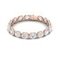 Delta Oval Cut Diamond Bracelet (clarity Enhanced) rosegold