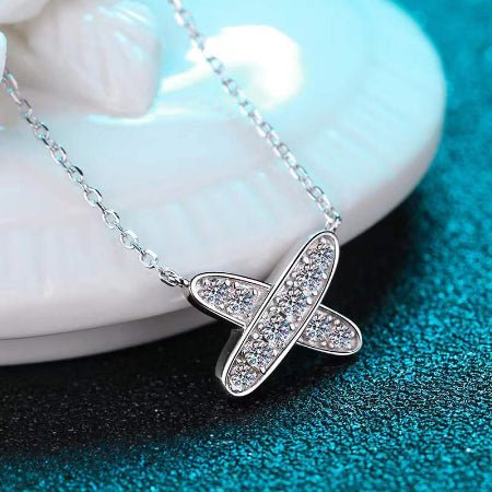 Demi Moissanite Necklace whitegold