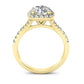 Desert Rose Cushion Diamond Bridal Set (Lab Grown Igi Cert) yellowgold