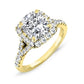 Desert Rose Cushion Diamond Bridal Set (Lab Grown Igi Cert) yellowgold