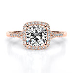 desert rose cushion rosegold