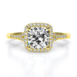 desert rose cushion yellowgold