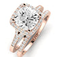 Desert Rose Diamond Matching Band Only (engagement Ring Not Included) For Ring With Cushion Center rosegold