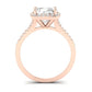 Desert Rose Diamond Matching Band Only (engagement Ring Not Included) For Ring With Cushion Center rosegold