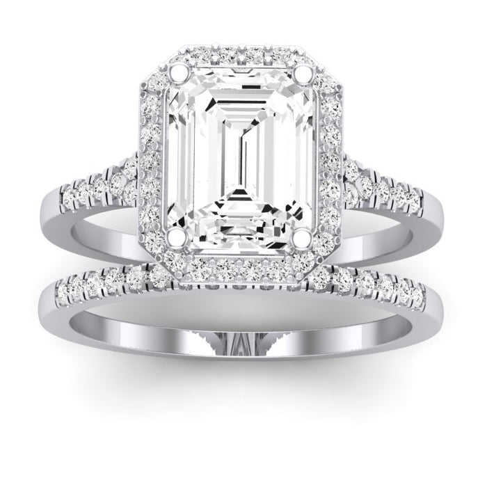 1.00 ct - Desert Rose - Emerald Lab Diamond Bridal Set (IGI Certified)
