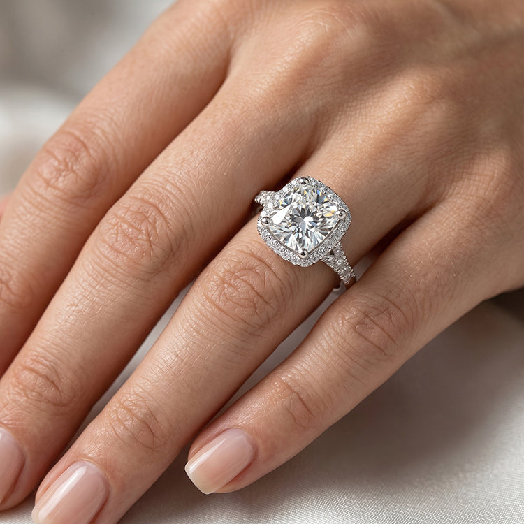 Desert Rose - GIA Natural Cushion Diamond Engagement Ring