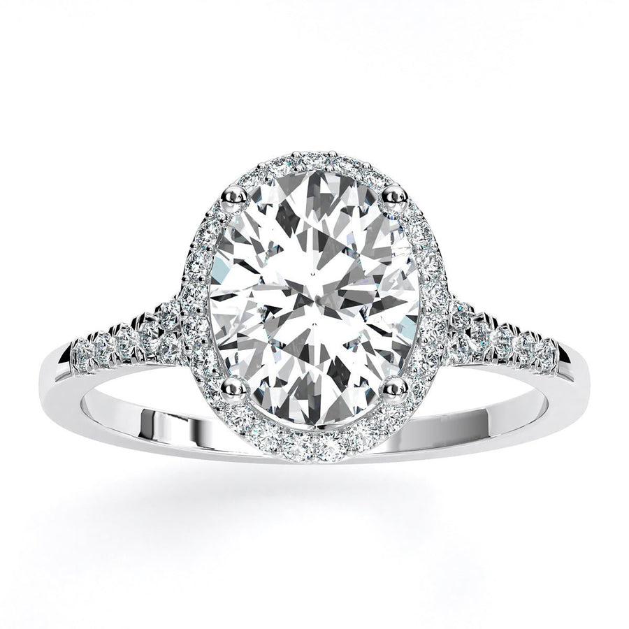 2.00 ct - Desert Rose - GIA Natural Oval Diamond Engagement Ring