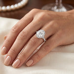 Desert Rose - GIA Natural Oval Diamond Engagement Ring