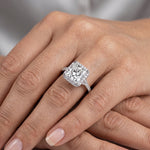 Desert Rose - GIA Natural Princess Diamond Engagement Ring