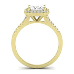 Desert Rose Diamond Matching Band Only (engagement Ring Not Included) For Ring With Emerald Center yellowgold