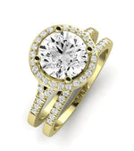 Desert Rose Diamond Matching Band Only (engagement Ring Not Included) For Ring With Round Center yellowgold