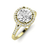 Desert Rose Diamond Matching Band Only (engagement Ring Not Included) For Ring With Round Center yellowgold
