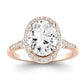 Desert Rose Oval Diamond Bridal Set (Lab Grown Igi Cert) rosegold