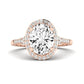 Desert Rose Oval Diamond Bridal Set (Lab Grown Igi Cert) rosegold