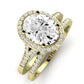 Desert Rose Oval Diamond Bridal Set (Lab Grown Igi Cert) yellowgold