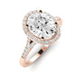 Desert Rose Oval Diamond Bridal Set (Lab Grown Igi Cert) rosegold