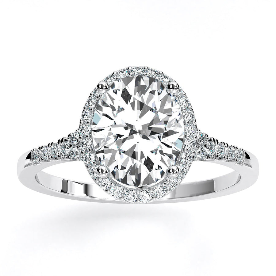 5.00 ct - Desert Rose - Oval Lab Diamond Engagement Ring (IGI Certified)