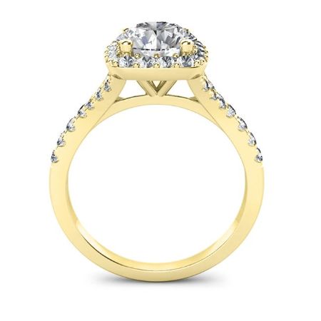 Desert Rose Princess Moissanite Bridal Set yellowgold