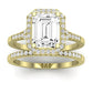 Desert Rose - GIA Certified Emerald Diamond Bridal Set