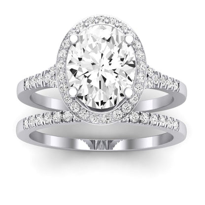 Desert Rose - GIA Certified Oval Diamond Bridal Set