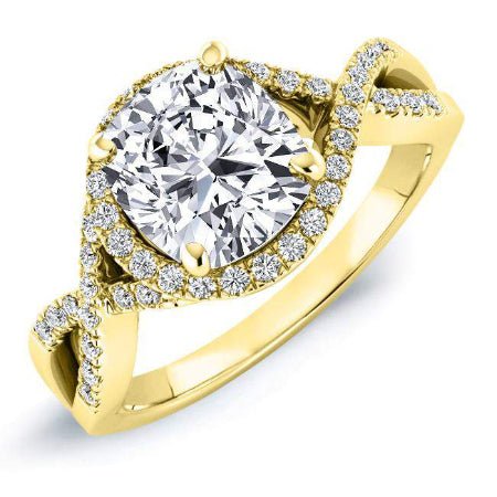 Dianella Cushion Diamond Engagement Ring (Lab Grown Igi Cert) yellowgold