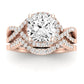 Dianella Diamond Matching Band Only (does Not Include Engagement Ring)  For Ring With Cushion Center rosegold