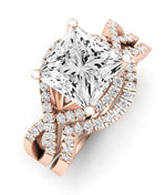 Dianella Diamond Matching Band Only (does Not Include Engagement Ring)  For Ring With Princess Center rosegold