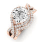 Dianella Diamond Matching Band Only (does Not Include Engagement Ring)  For Ring With Round Center rosegold