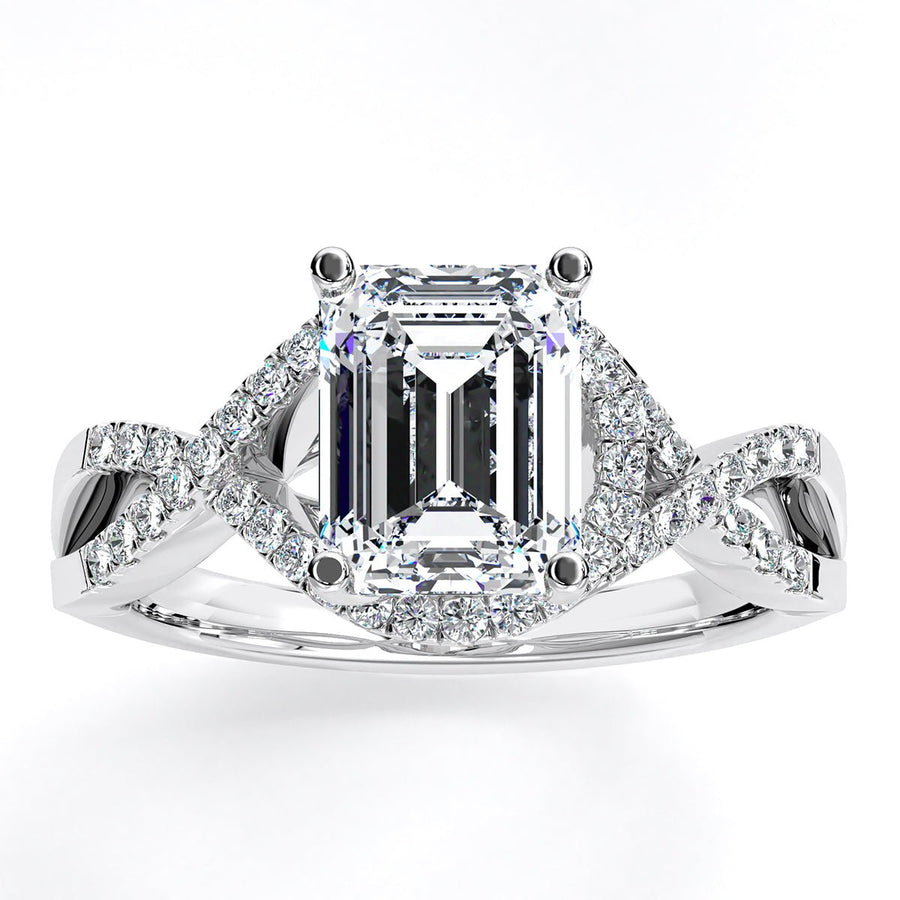 5.00 ct - Dianella - Emerald Lab Diamond Engagement Ring (IGI Certified)