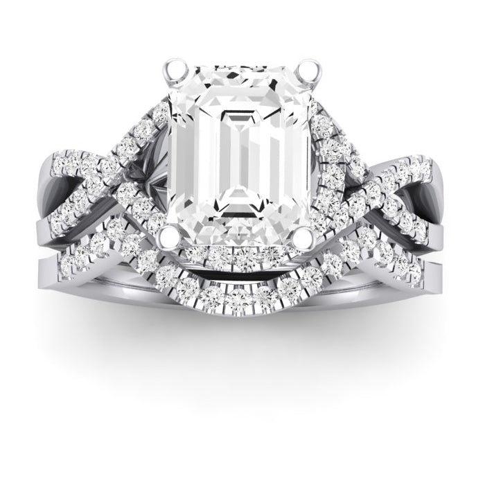 1.00 ct - Dianella - GIA Natural Emerald Diamond Bridal Set