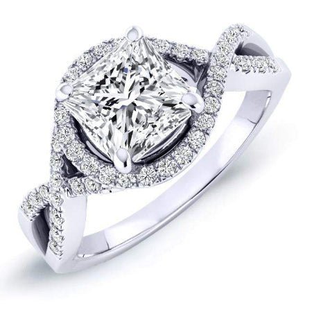 2.00 ct - Dianella - GIA Natural Princess Diamond Engagement Ring