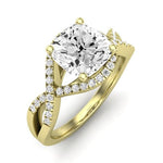 Dianella Diamond Matching Band Only (does Not Include Engagement Ring)  For Ring With Cushion Center yellowgold