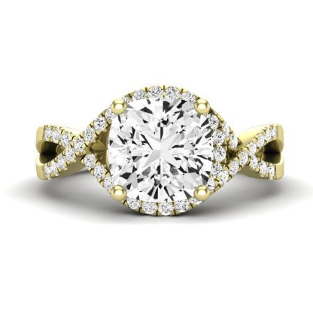 Dianella Diamond Matching Band Only (does Not Include Engagement Ring)  For Ring With Cushion Center yellowgold