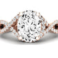 Dianella Oval Diamond Engagement Ring (Lab Grown Igi Cert) rosegold