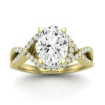 Dianella Oval Moissanite Bridal Set yellowgold