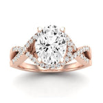 Dianella Oval Moissanite Bridal Set rosegold