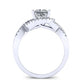 Dianella Princess Diamond Bridal Set (Lab Grown Igi Cert) whitegold