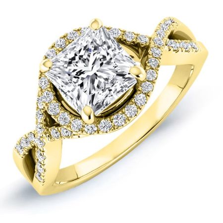 Dianella Princess Diamond Bridal Set (Lab Grown Igi Cert) yellowgold