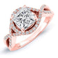 Dianella Princess Diamond Engagement Ring (Lab Grown Igi Cert) rosegold