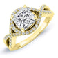 Dianella Princess Diamond Engagement Ring (Lab Grown Igi Cert) yellowgold