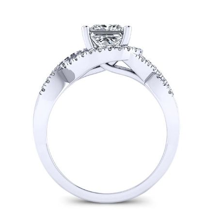 Dianella Princess Moissanite Bridal Set whitegold