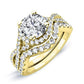 Dianella Round Diamond Bridal Set (Lab Grown Igi Cert) yellowgold