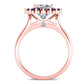 Dicentra Cushion Diamond Engagement Ring (Lab Grown Igi Cert) rosegold