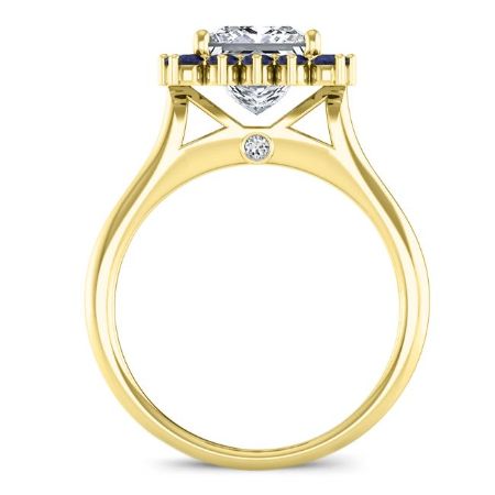 Dicentra Princess Moissanite Bridal Set yellowgold