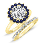 Dicentra Round Diamond Bridal Set (Lab Grown Igi Cert) yellowgold