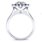 Dicentra Round Diamond Engagement Ring (Lab Grown Igi Cert) whitegold