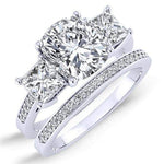 Dietes Cushion Diamond Bridal Set (Lab Grown Igi Cert) whitegold
