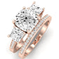 Dietes Diamond Matching Band Only (does Not Include Engagement Ring) For Ring With Cushion Center rosegold