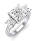 Dietes Diamond Matching Band Only (does Not Include Engagement Ring) For Ring With Princess Center whitegold