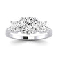 Dietes Diamond Matching Band Only (does Not Include Engagement Ring) For Ring With Round Center whitegold